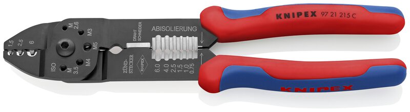 Crimping pliers, painted black, 230 mm #1