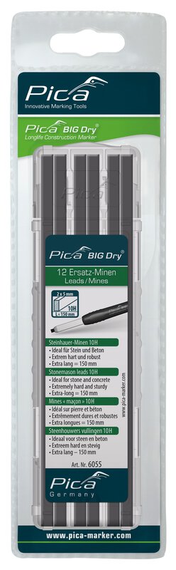 Pica BIG DRY Set de mines taille-pierre 10H, emballage SB #1