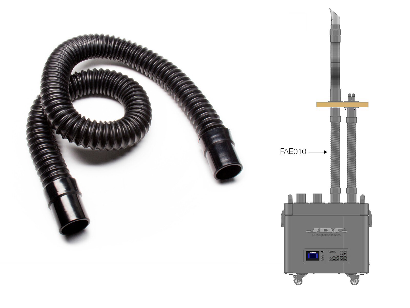 ESD extraction kit FAE1-2K1D for soldering fumes, for 1 workstation, 230 m³/h, 230 V #zoom-5
