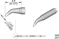Lötspitze konisch gebogen, D: 0,5 mm, C105110 #thumbnail-1