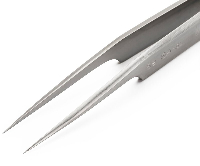 Weller Erem 5ASASL Precision Tweezers Lightly Curved 15° Relieved For Applications In Biology, Medicine, Laboratory Technology And Microelectronics #2