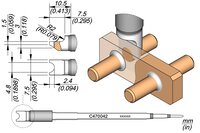 Sonderlötspitze Pin / Connector, Ø 4,8 mm, C470042 #thumbnail-1