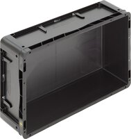 ESD container BL Futura, shell handles, black, 600 x 400 x 175 mm #thumbnail-3