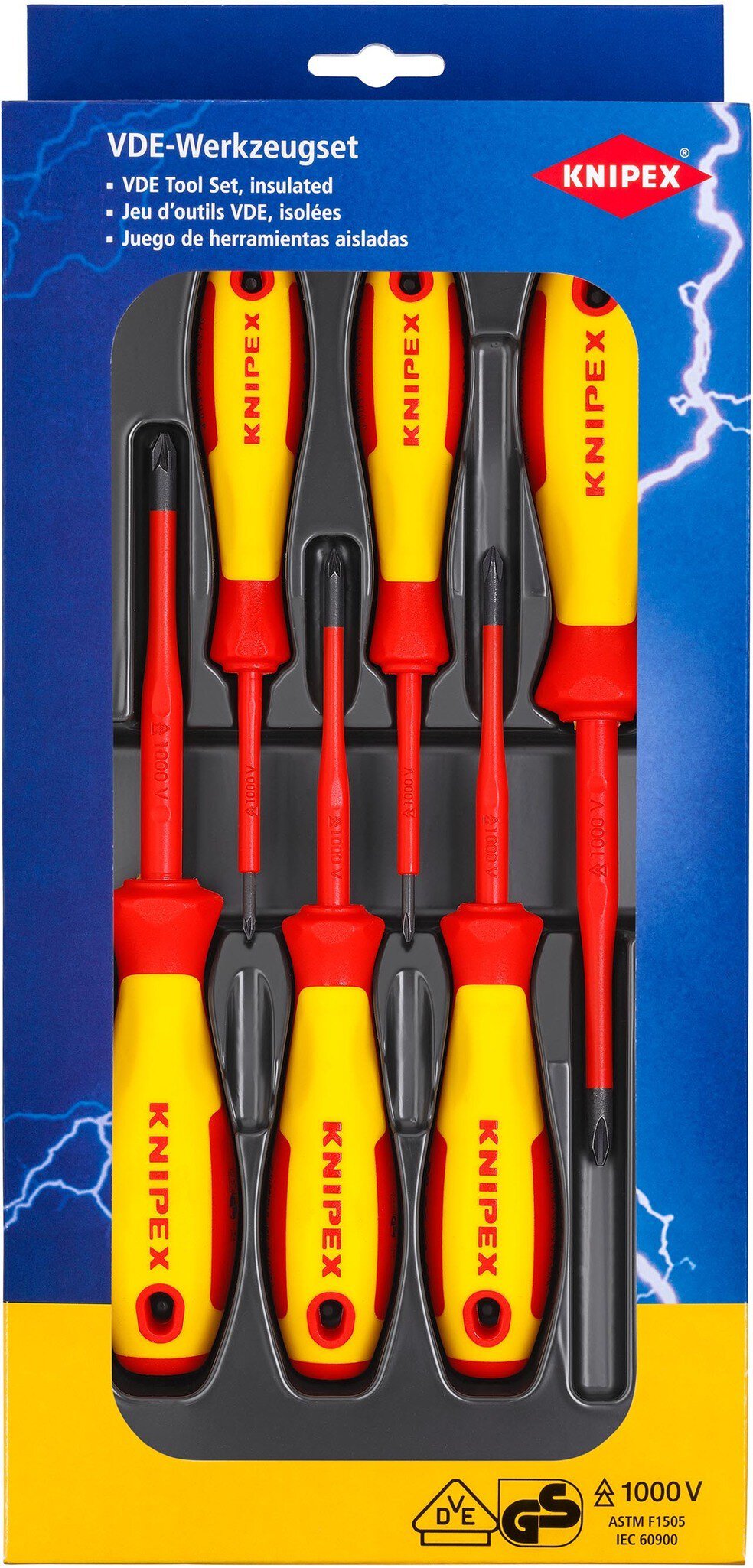 VDE Schraubendreher-Paket Phillips® / Pozidriv®, 6-teilig #zoom-1