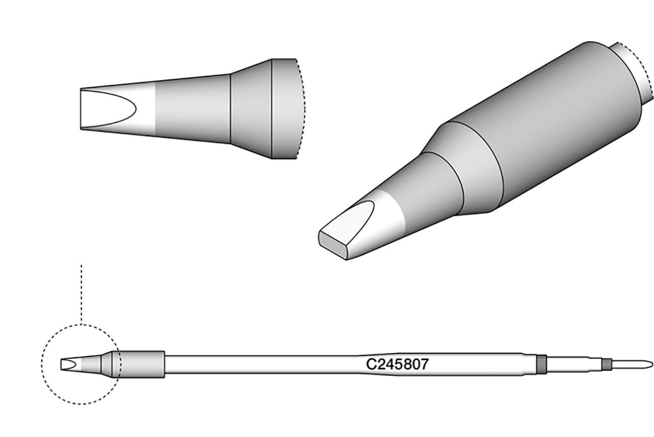 Lötspitze meißelförmig, 2,2 x 1,0 mm, C245807 #zoom-1