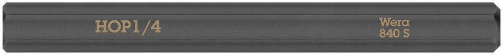 Hexagon socket bit for impact screwdrivers, 1/4" x 70 mm #zoom-1