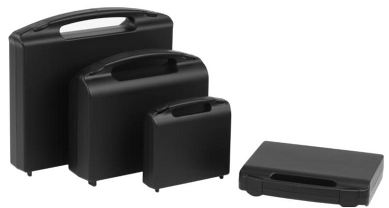 ESD Case, empty, black, 170 x 130 x 37 mm