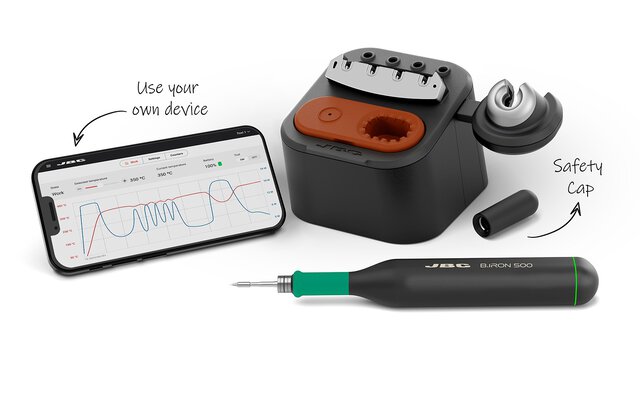 Stazione di saldatura B-Iron 500 con utensile B.500, senza display portatile