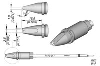 Soldering tip R470, chisel, 4 x 1.8mm, R470017 #thumbnail-1