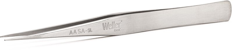 Weller Erem AASASL Precision Economic Tweezer, 125 Mm From Stainless Steel Body With Stainless Steel Tip #1