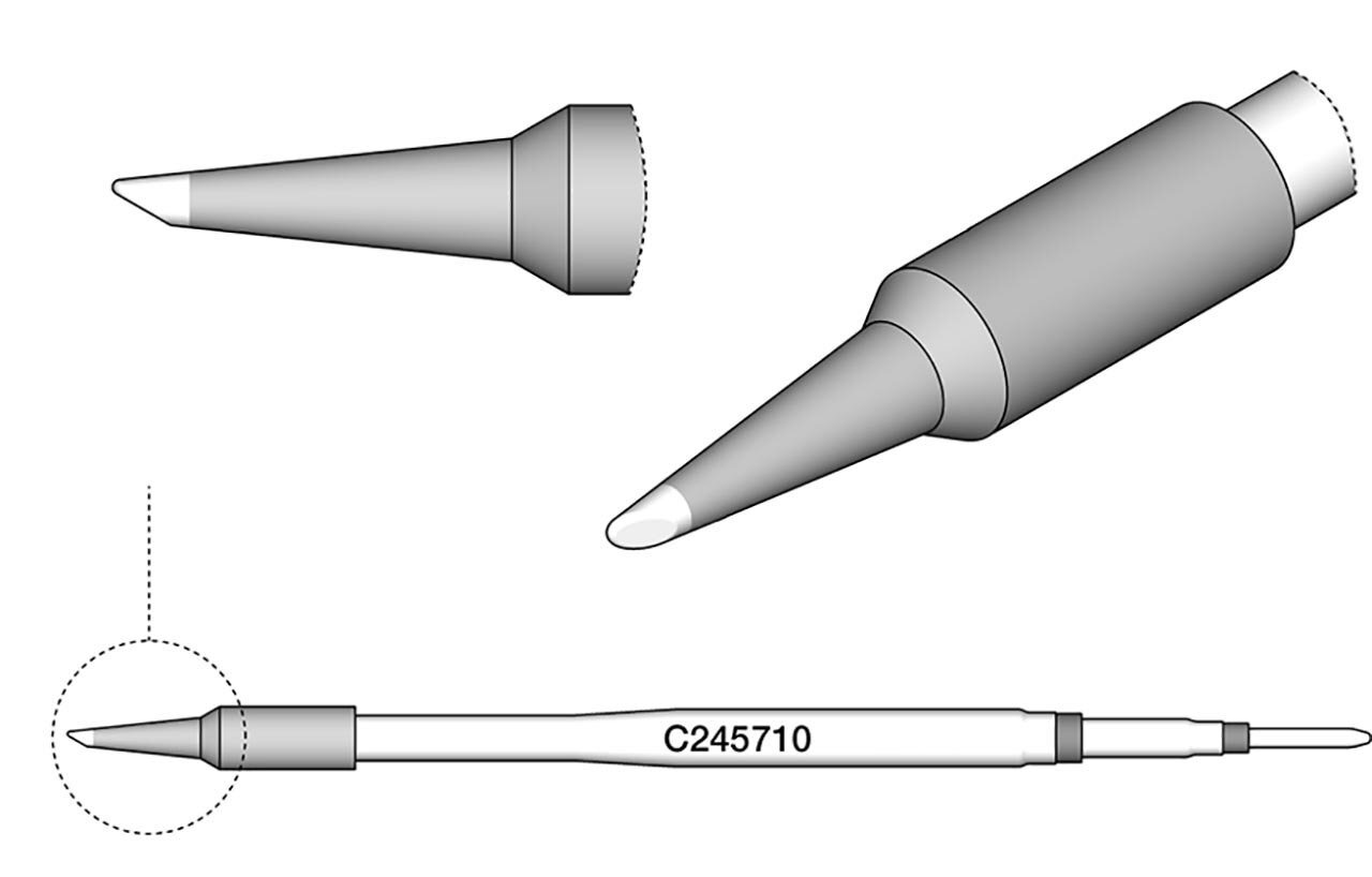 Soldering tip bevelled, D: 3.8 mm, C245710 #zoom-2
