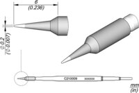 Soldeerstift voor T210-A / T210-NA, slank, puntig, C210009 #thumbnail-1