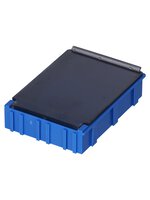 Boîte CMS ESD N4, 68 x 57 x 15 mm, bleu/transparent métallisé #thumbnail-3