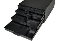 ESD SMD cabinet 340/22 ESD-CON, 4 drawers incl. SMD box mix, black #thumbnail-2