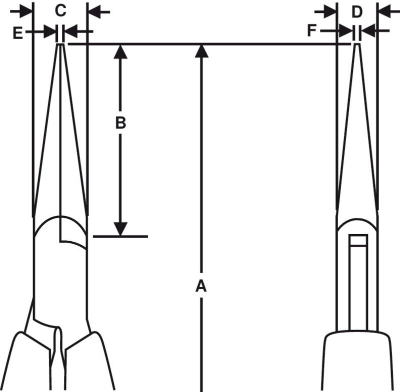 Flachrundzange mit synthetischem Griff, hochglanzpoliert, 132 mm #3