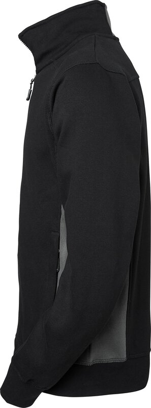Lincoln Full-Zip Sweatshirt, Herren, schwarz/grau., S #4