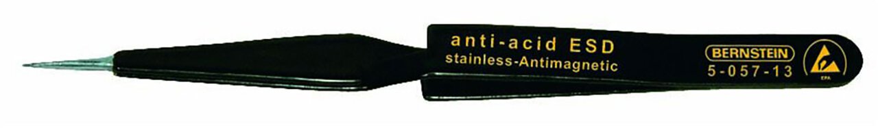 ESD SMD Pęseta krzyżowa 120 mm kształt 53 stal szlachetna, samoprzyczepna, antystatyczna #zoom-1