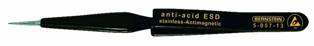 ESD SMD Pęseta krzyżowa 120 mm kształt 53 stal szlachetna, samoprzyczepna, antystatyczna