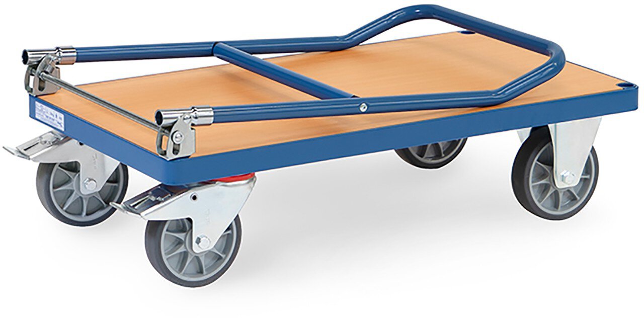 Klappwagen, Tragkraft 600kg, Schiebebügel klappbar, 850x500mm #zoom-2