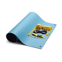 ESD-Tischmatten Set XS ProPlus, blau, 600 x 400 mm, 6-teilig, inkl. Erdungspunkt #thumbnail-1