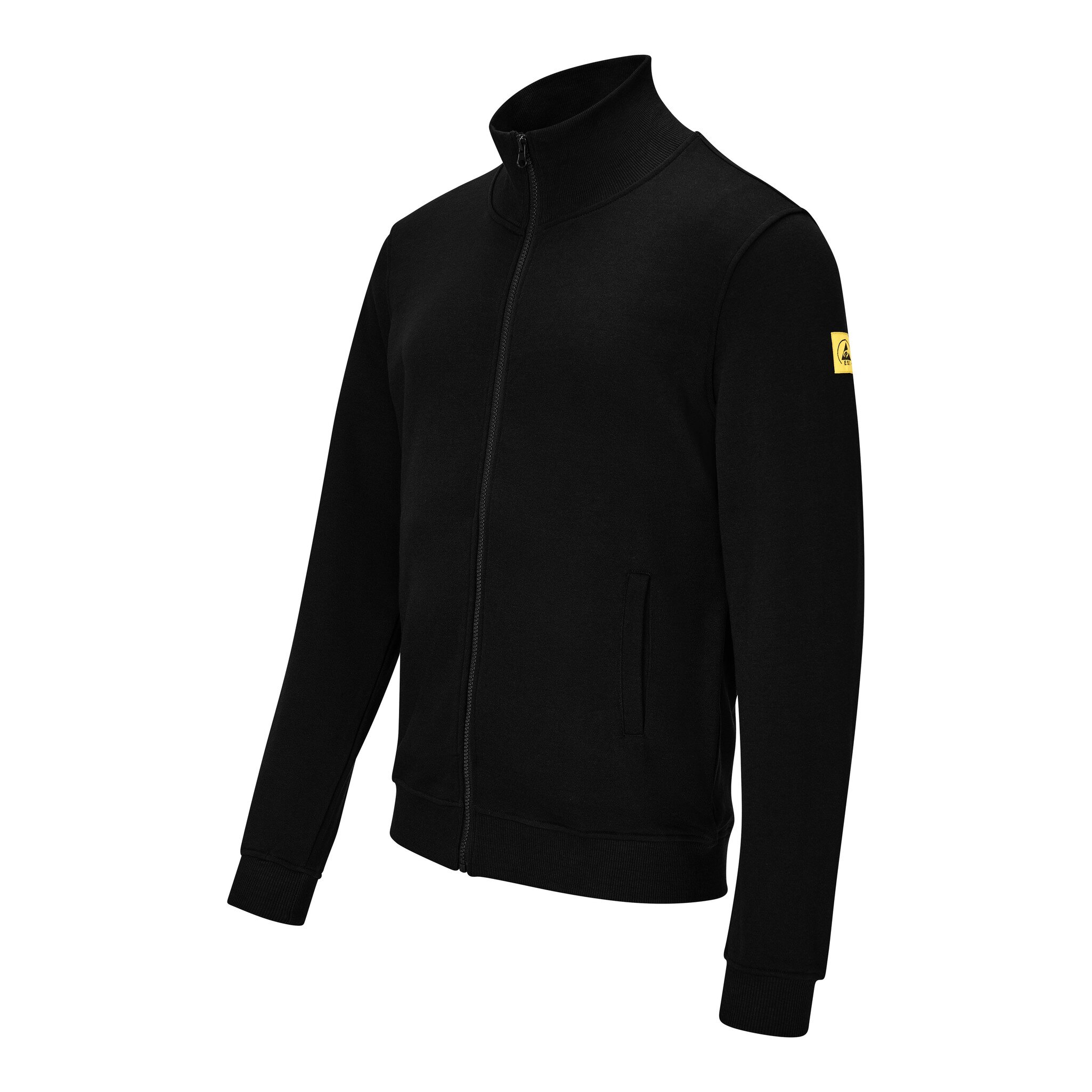 ESD Sweatjacke mit Zipper, schwarz, XXL, Comfort-Fit #zoom-2