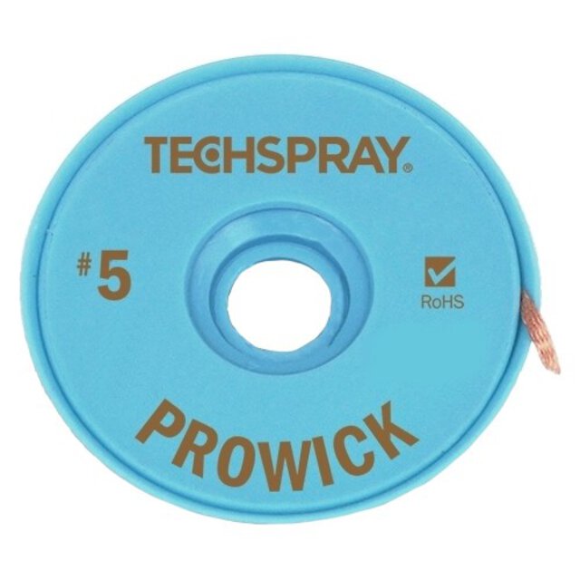 Lica do rozlutowywania ESD, brązowy, szerokość 3,3 mm, długość 30,5 m
