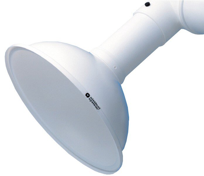 Hotte aspirante ronde DN100, D = 385 mm, PP blanc #zoom-1