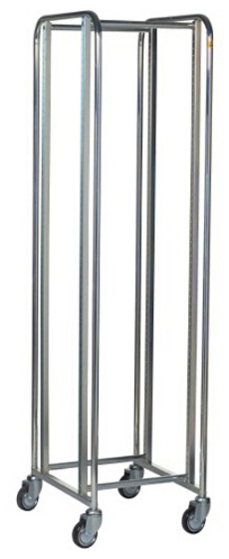 ESD trolley, empty, 4 castors, 470x585x1880 mm
