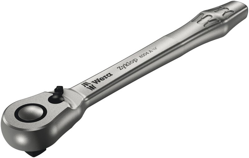 Metal ratchet with reversible lever with 1/4" drive, 1/4" x 141 mm #2