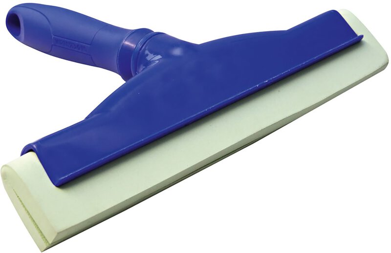 HygoClean hygienic hand squeegee, plastic, blue, 25cm