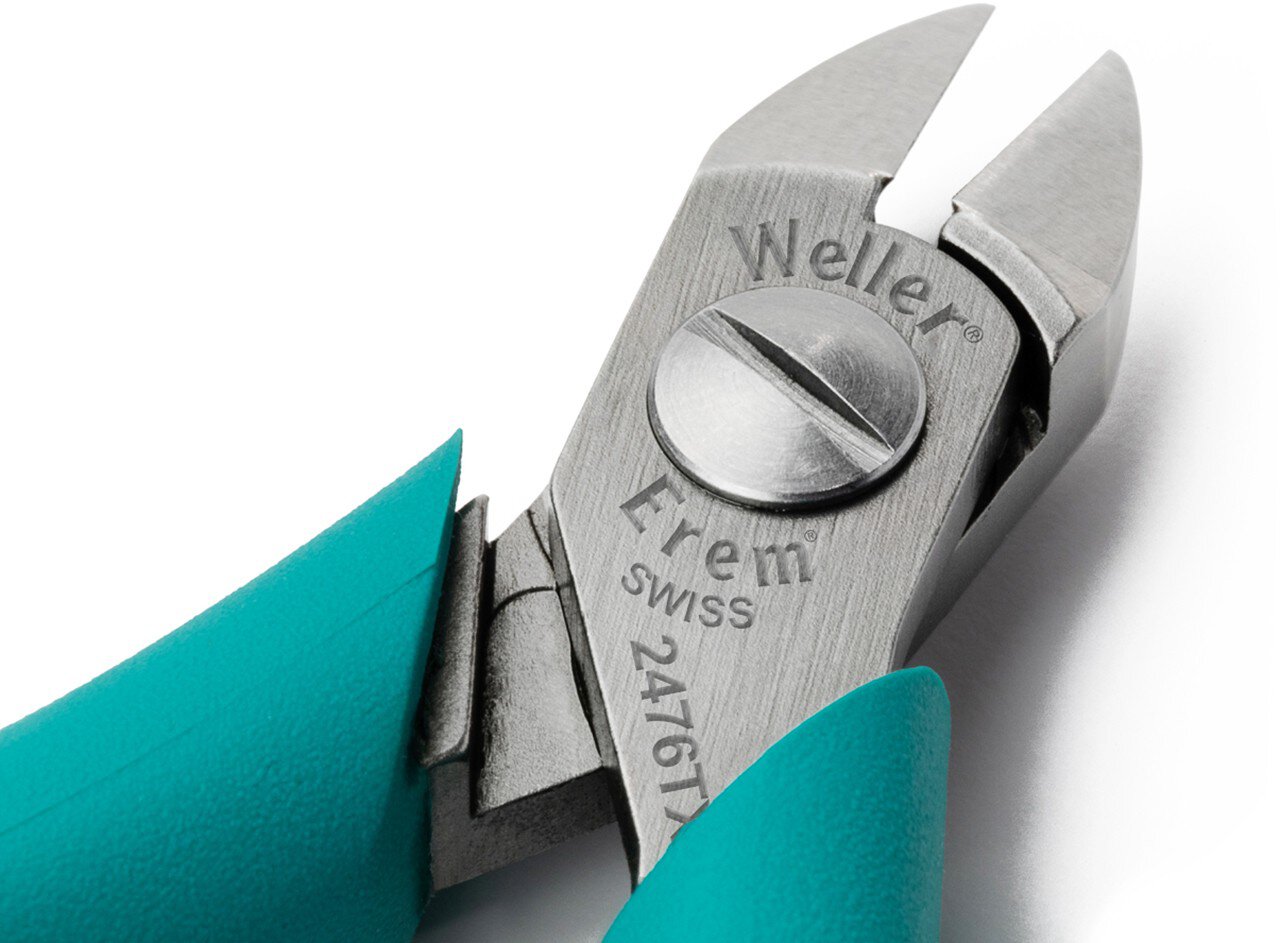 Weller Erem 2476TX2 Side Cutter with Oval Head, Hard Metal Blades #zoom-2