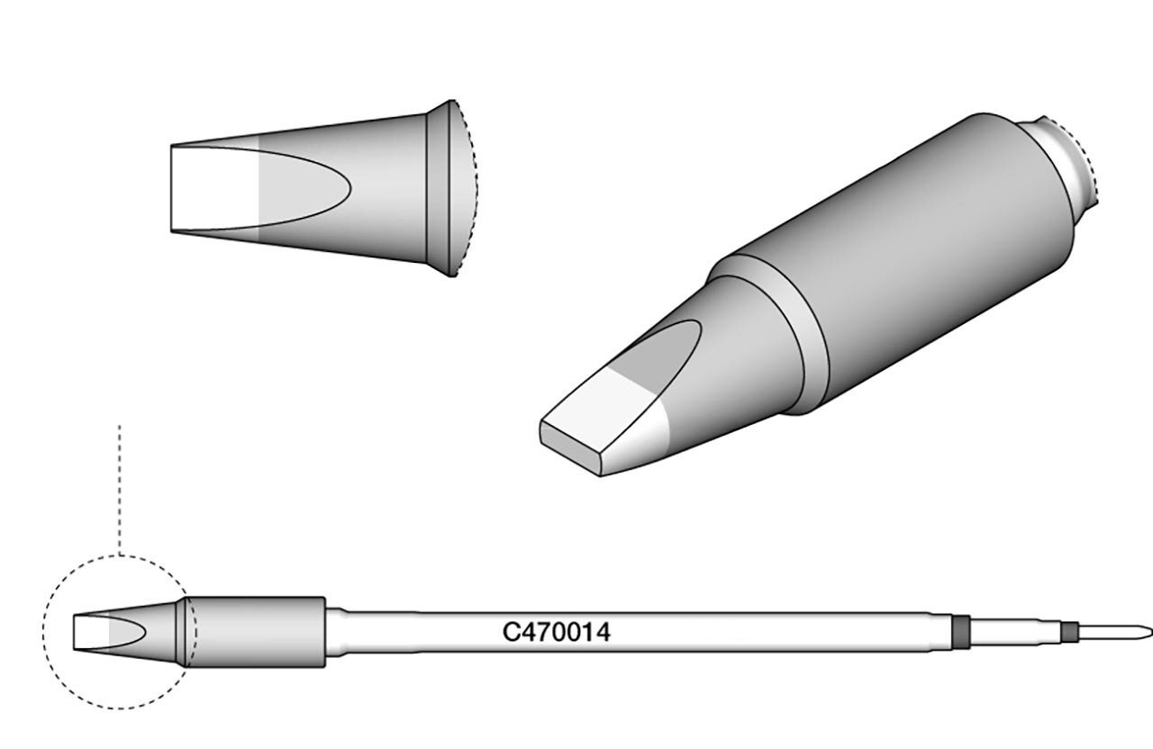 punta di saldatura a forma di scalpello, 4 x 1,3 mm #zoom-2