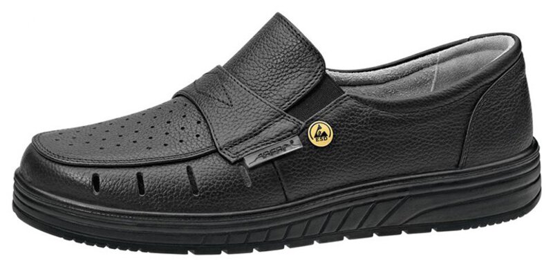 ESD work shoes air cushion, slipper black, size 43