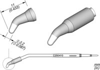 punta di saldatura conica, piegata, D: 2,2 mm #thumbnail-1