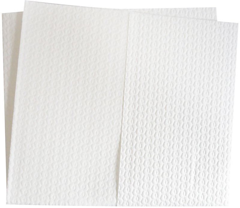 HygoClean high quality wiping cloth, laid, strong quality, white, 1-ply, 100% Airlaid, 40x36cm