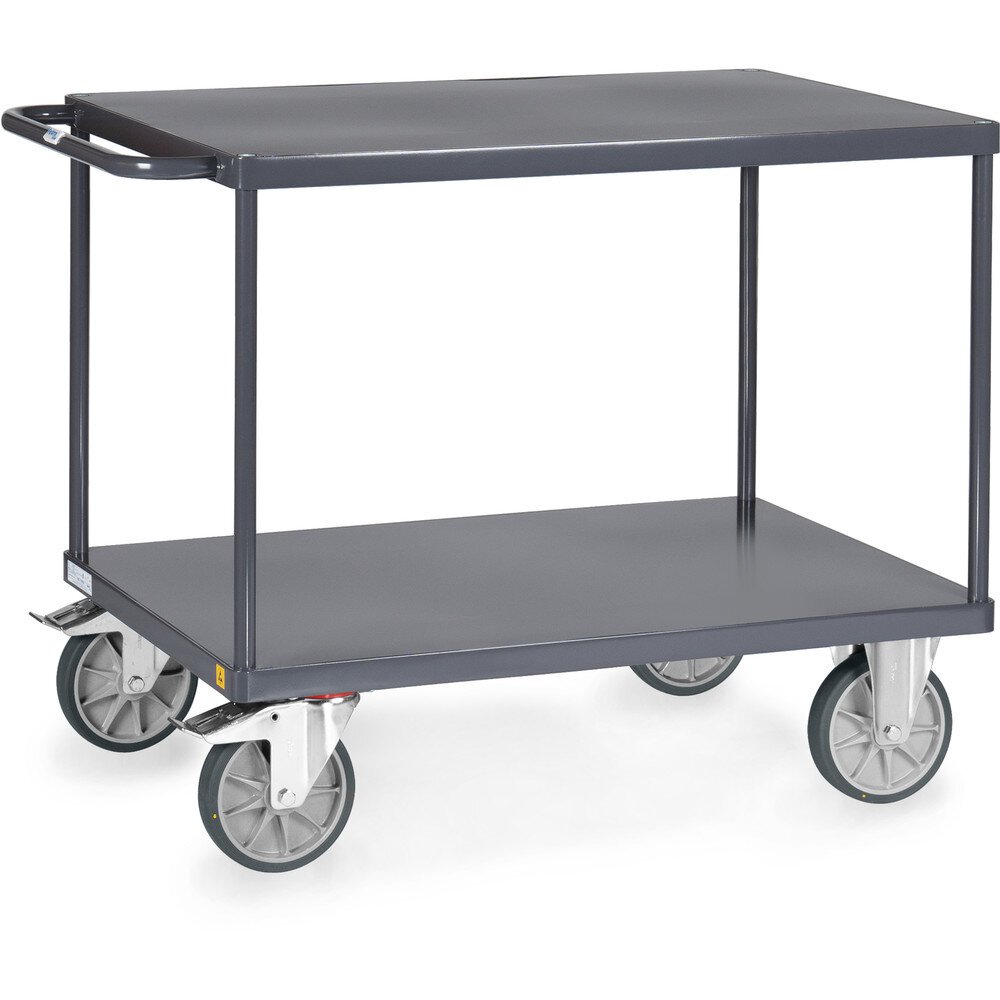 ESD-Tischwagen, Stahlblech-Plattformen bündig, Ladefläche 850 x 500 mm #zoom-1