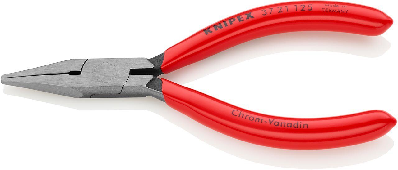 Gripping pliers for precision mechanics, black atramentized, 125 mm #zoom-1