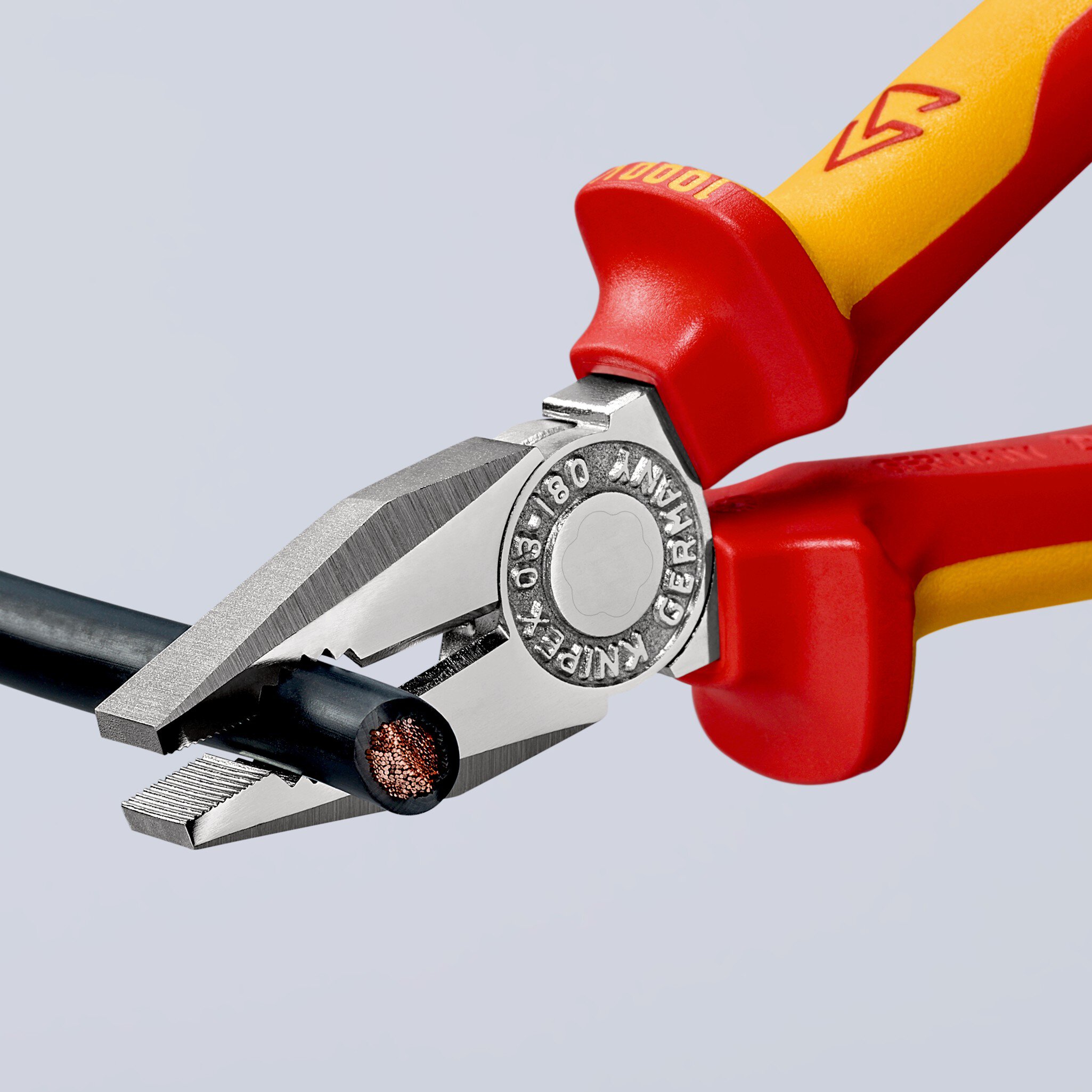 Combination pliers, insulated, with multi-component sleeves, VDE tested, chrome-plated, 160 mm (SB card/blister) #zoom-7