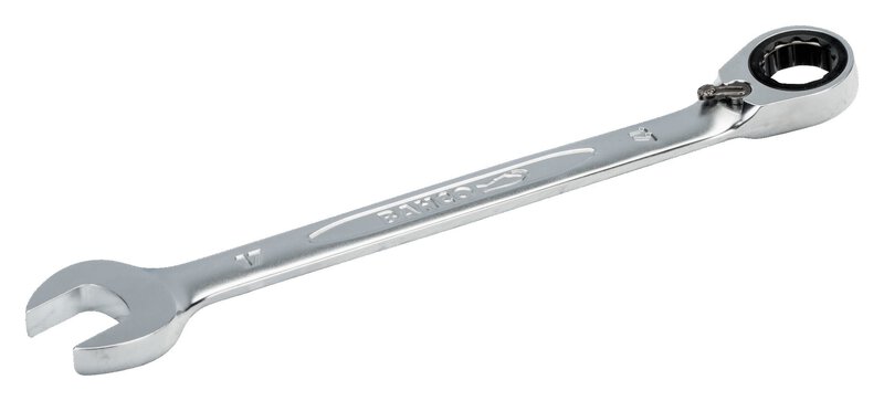 Chiave ad anello a cricchetto da 8 mm, cromata #1