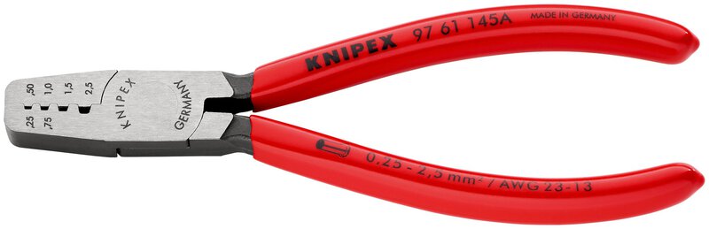 Crimpzange für Aderendhülsen, 0,25 - 2,5 mm², 145 mm, SB Verpackung #1