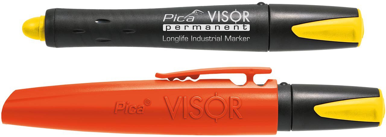 VISOR permanent marker, yellow, blister pack #zoom-4