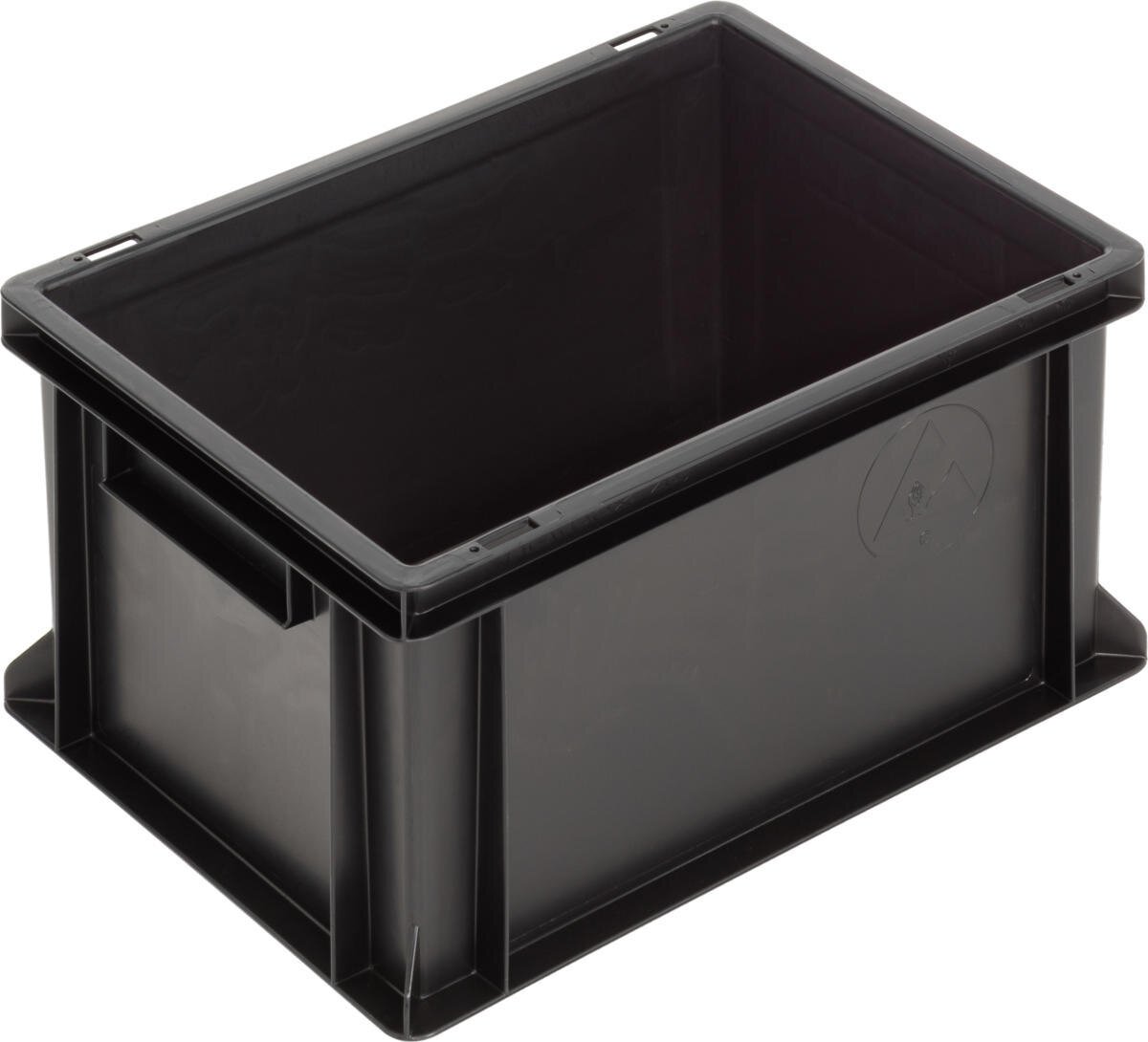 Bac ESD New Box NB MC, poignées, noir, 400 x 300 x 220 mm #zoom-1