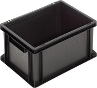 Bac ESD New Box NB MC, poignées, noir, 400 x 300 x 220 mm #thumbnail-1