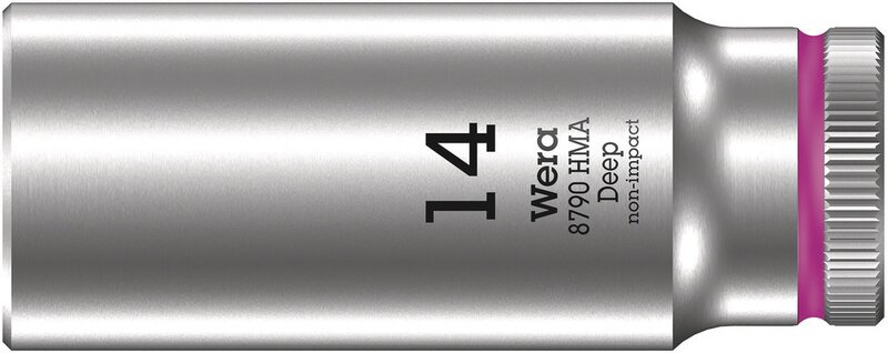 Socket with 1/4" drive, 14 x 50 mm #1