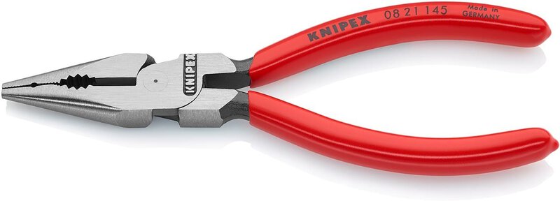 Pinze combinate a punta, atramentate nere, rivestite in plastica, 145 mm #1