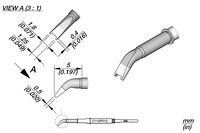 Panne à souder forme burin spéciale, 1,8mm, C115P012 #thumbnail-1