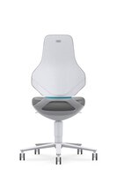 ESD cleanroom TEXON 2 industrial swivel chair, with castors, faux leather Magic gray #thumbnail-2