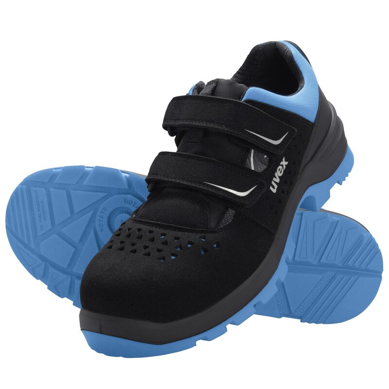 2 sandales de sécurité xenova S1, noir-bleu #7
