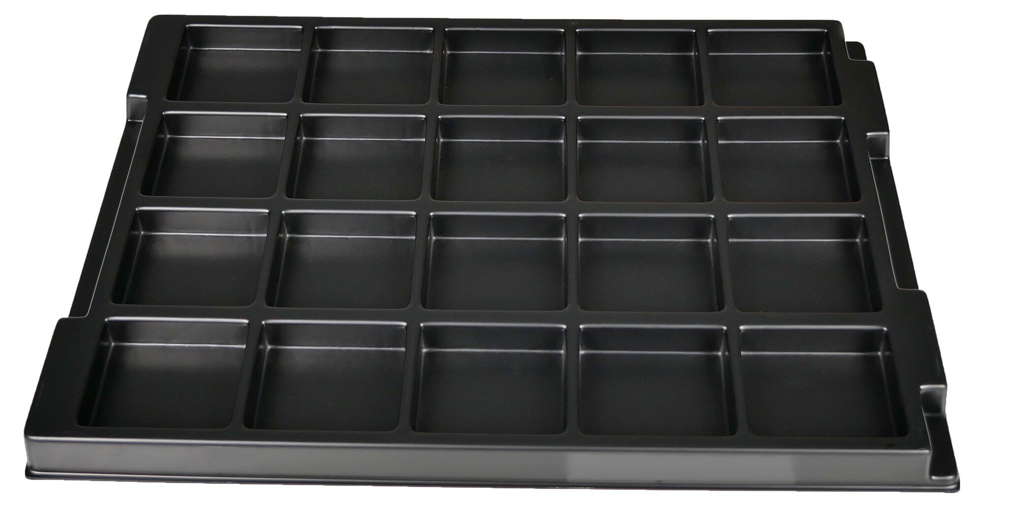 ESD insert for Euro box 1 and 2, 7 wells, 362 x 263 x 43 mm #zoom-1