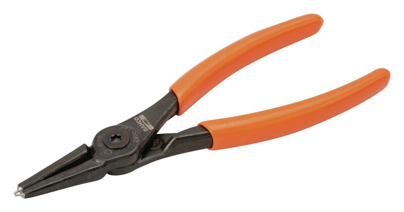 Pince pour circlips intérieurs avec mâchoires droites, brunie 150 mm #1